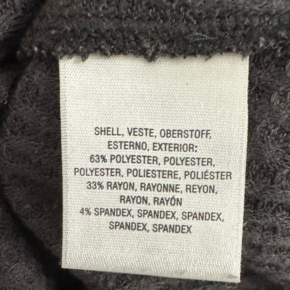 Anthropologie Maeve Pearson Black V Neck Oversized Lightweight Thermal Medium - Picture 14 of 16